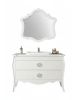 Mobile bagno completo legno shabby bianco 117x54x83 CM