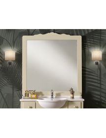 Mobile bagno 2 porte 2 cassetti legno shabby avorio 108x50x86