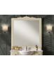 Mobile bagno 2 porte 2 cassetti legno shabby avorio 108x50x86