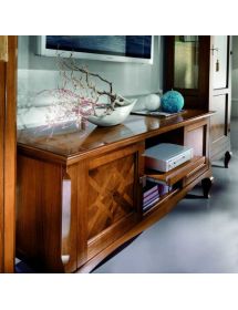 Vetrina classica 1 anta apertura SX Legno intarsio bassano 73X43X207