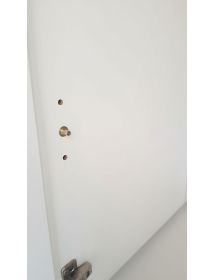 Credenza contemporanea cannettato 3 ante legno bianco oro cromo 157...