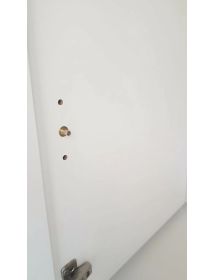 Credenza contemporanea cannettato 4 ante legno bianco oro cromo 200...