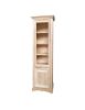 Vetrina colonna 2 ante goccia classica legno grezzo 68x47x220
