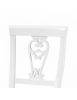 Sedia classica seduta legno bianco 48x54x94