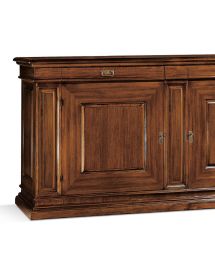 MADIA CREDENZA 2 PORTE IN LEGNO TINTA NOCE L.213 P.55 H.115
