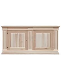 Credenza 2 porte 2 cassetti Legno grezzo 230x57x113