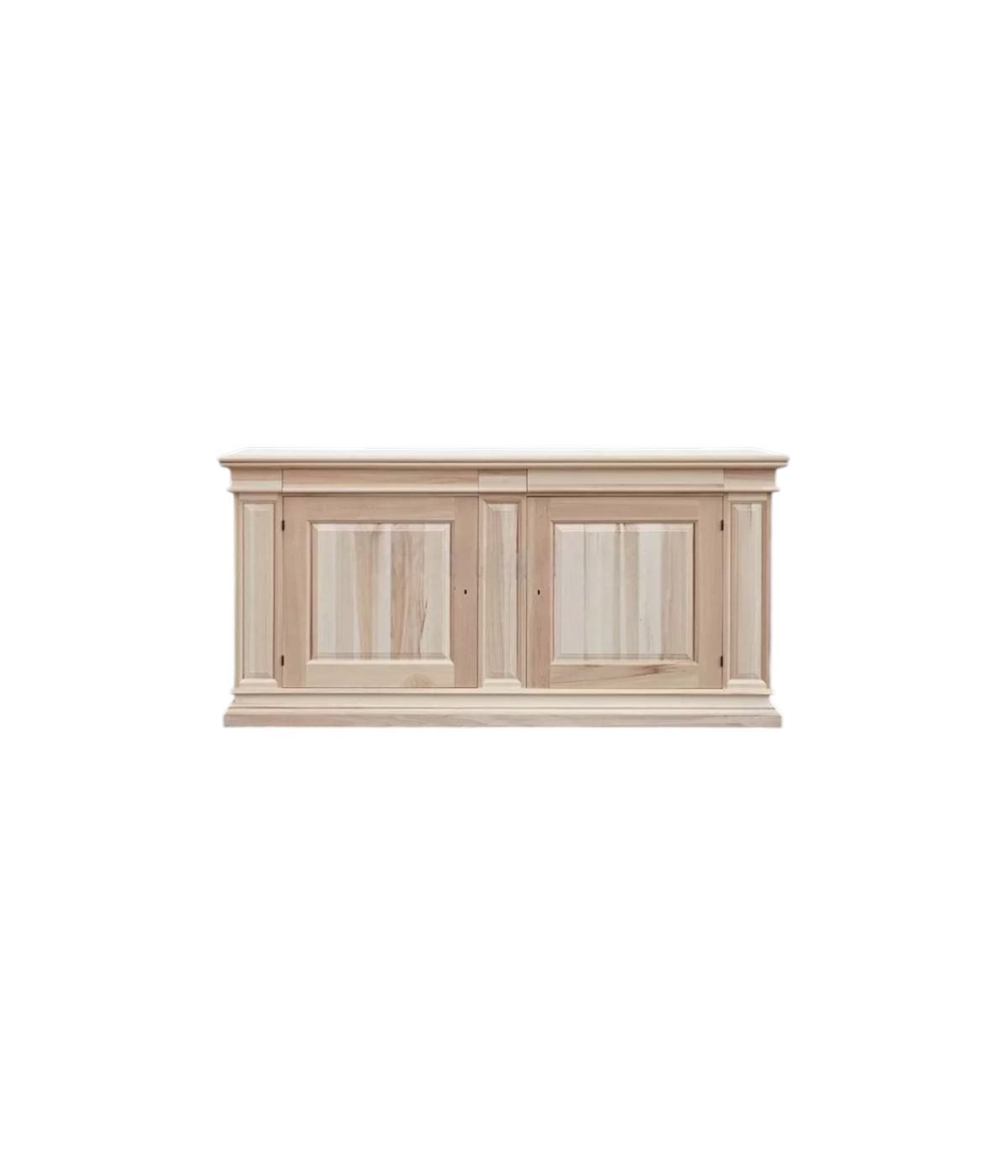 Credenza 2 porte 2 cassetti Legno grezzo 230x57x113