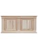 Credenza 2 porte 2 cassetti Legno grezzo 230x57x113