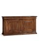 Credenza 2 porte 2 cassetti Legno grezzo 230x57x113