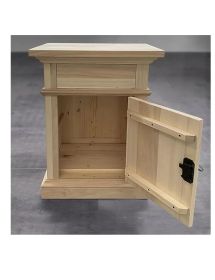 Porta telefono in legno in 1 cassetto 1 vano a giorno arte povera t...