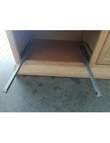 Porta tv 4 cassetti guide ammortizzate legno frassino grezzo 245x60x47