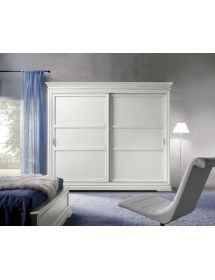 Armadio classico 2 porte scorrevoli legno grezzo 300X68X255