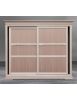 Armadio classico 2 porte scorrevoli legno grezzo 300X68X255