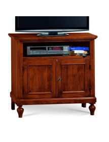 Porta tv 2 porte arte povera legno tinta noce 85x46x80