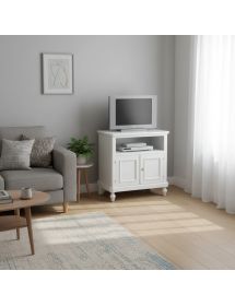 PORTA TV ARTE POVERA 2 ANTE LEGNO BIANCO SPORCO 85x46x80 (6057)