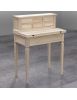 Scrivania 7 cassetti con piano estraibile legno grezzo 73X42X98