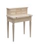 Scrivania 7 cassetti con piano estraibile legno grezzo 73X42X98