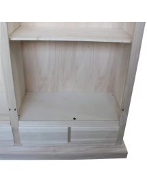 Armadio shabby 5 porte legno avorio anticato decorato decori 254X61X240