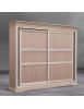 Armadio classico 2 porte scorrevoli legno grezzo 300X68X255