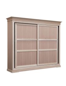 Armadio classico 2 porte scorrevoli legno grezzo 300X68X255
