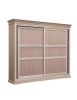Armadio classico 2 porte scorrevoli legno grezzo 300X68X255