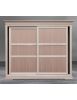 Armadio classico 2 porte scorrevoli legno grezzo 300X68X255