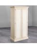ARMADIO CLASSICO IN LEGNO 2 PORTE GREZZO L.86 P.45 H.161