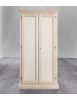 ARMADIO CLASSICO IN LEGNO 2 PORTE GREZZO L.86 P.45 H.161