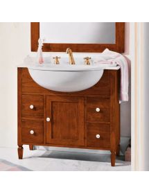 Mobile bagno arte povera con lavabo vari colori 90 cm