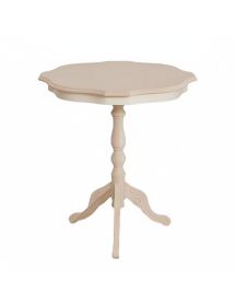 Tavolino rotondo fisso Legno intagliato grezzo 50x50x60