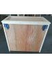 Porta tv 3 cassetti guide ammortizzate legno frassino grezzo 187x60x47
