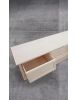 Porta tv 2 cassetti guide ammortizzate legno frassino grezzo 128x60x47