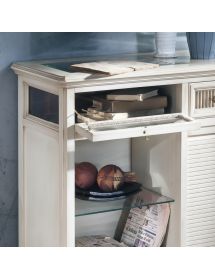 MADIA LIBRERIA IN LEGNO A RIBALTE VARI COLORI L.120 P.38 H.95