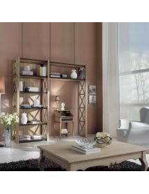 TAVOLINO PIANO RIALZABILE LEGNO SHABBY BIANCO INVECCHIATO 130X70x48