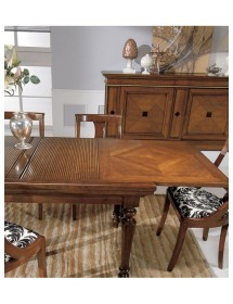 MOBILI 2G - TAVOLO ALLUNGABILE LEGNO NOCE A SERRANDINA L.160 x P.90 H.80