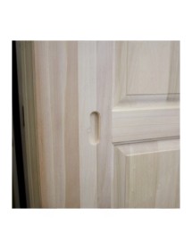Armadio classico 2 porte scorrevoli legno grezzo 183X67X214