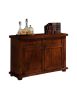 MADIA CREDENZA IN LEGNO MASSELLO 2 ANTE TINTA NOCE L.120 P.45 H.83