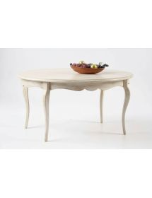 Tavolo ovale allungabile classico legno vari colori 160X110x78