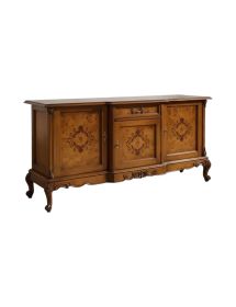 MADIA CREDENZA IN LEGNO DI RADICA 3 PORTE IMPERO BASSANO L.179 P.61 H.92