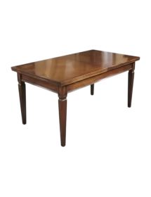 MOBILI 2G - TAVOLO RETTANGOLARE ALLUNGABILE LEGNO TINTA NOCE 160/320X90