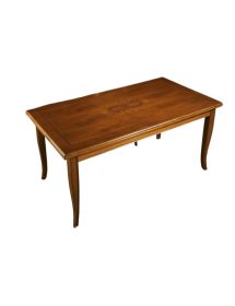 MOBILI 2G - Tavolo allungabile rettangolare classico intarsio bassano 170X90x78 vista frontale