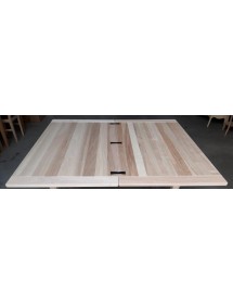 MOBILI 2G - TAVOLO ALLUNGABILE LEGNO MASSELLO L.100 P.100 H.78