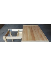 MOBILI 2G - TAVOLO ALLUNGABILE LEGNO MASSELLO L.140 P.80 H.78