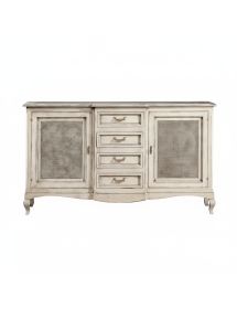 MADIA 2 PORTE 4 CASSETTI PAGLIA DI VIENNA SHABBY 200X52x113