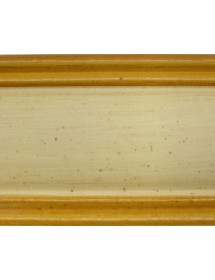 MOBILI 2G - TAVOLO A LIBRO IN LEGNO LACCATO AVORIO-OCRA  L.100 P.100 H.80