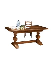 TAVOLO ARTE POVERA ALLUNGABILE  RIQUADRATO IN LEGNO L.160 P.85 H.78