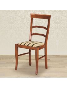 SEDIA CLASSICA LEGNO MASSELLO VARI COLORI SEDUTA IMBOTTITA 47X55X96