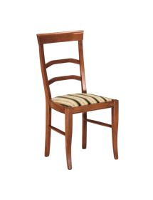SEDIA CLASSICA LEGNO MASSELLO VARI COLORI SEDUTA IMBOTTITA 47X55X96
