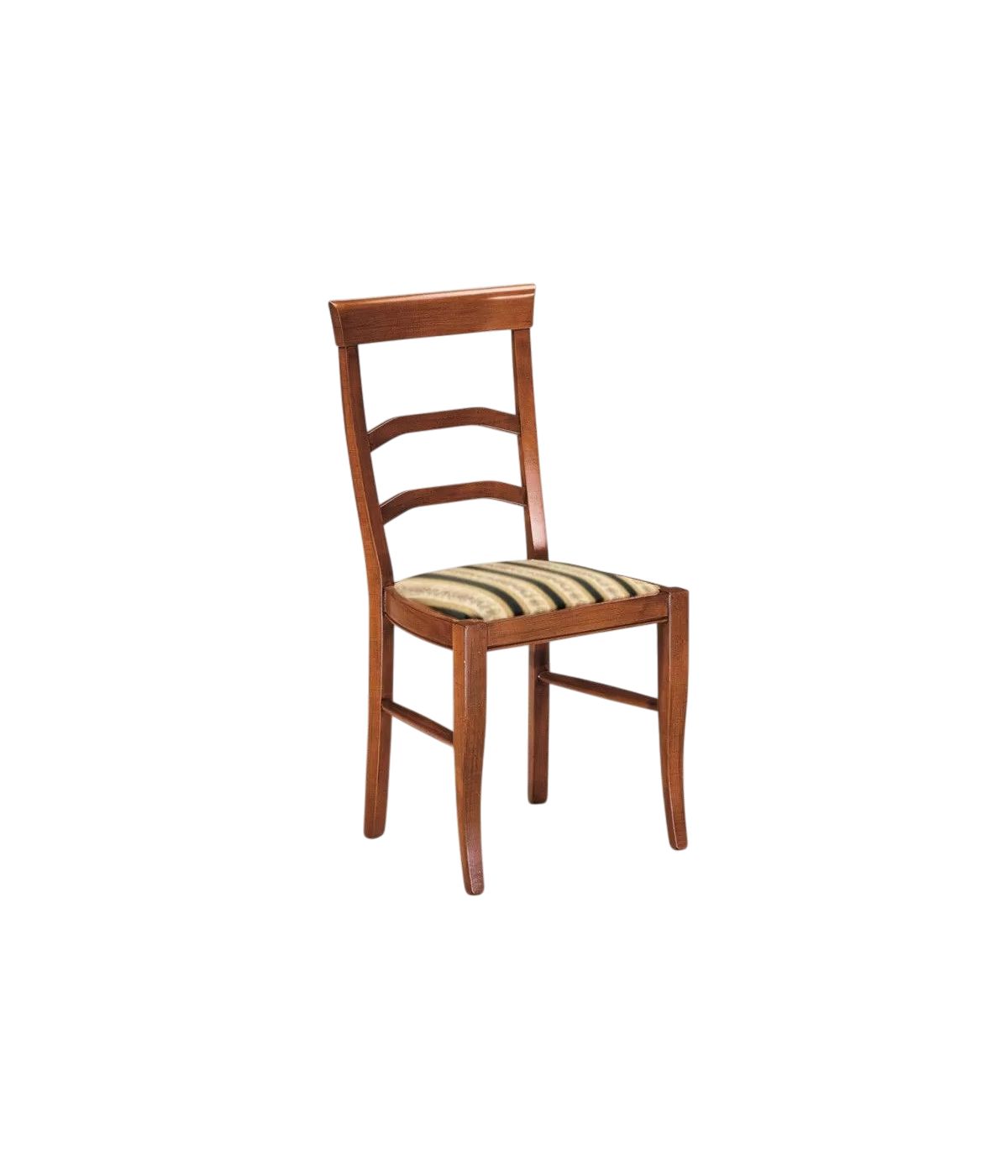 SEDIA CLASSICA LEGNO MASSELLO VARI COLORI SEDUTA IMBOTTITA 47X55X96