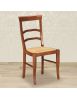 Sedia classica legno massello vari colori seduta paglia 47X55X96